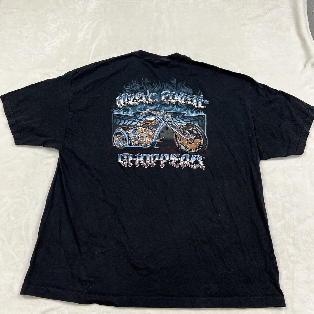 West Coast Choppers Graphic T-Shirt Mens 3XL Black Jesse James Biker Tee